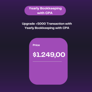 Upgrade +5000 Transaction with Yearly Bookkeeping with CPA